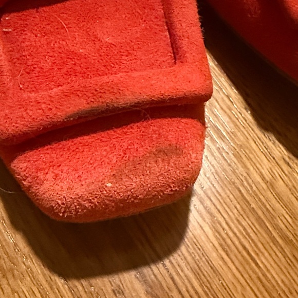 Red Suede Flats - Picture 2 of 5